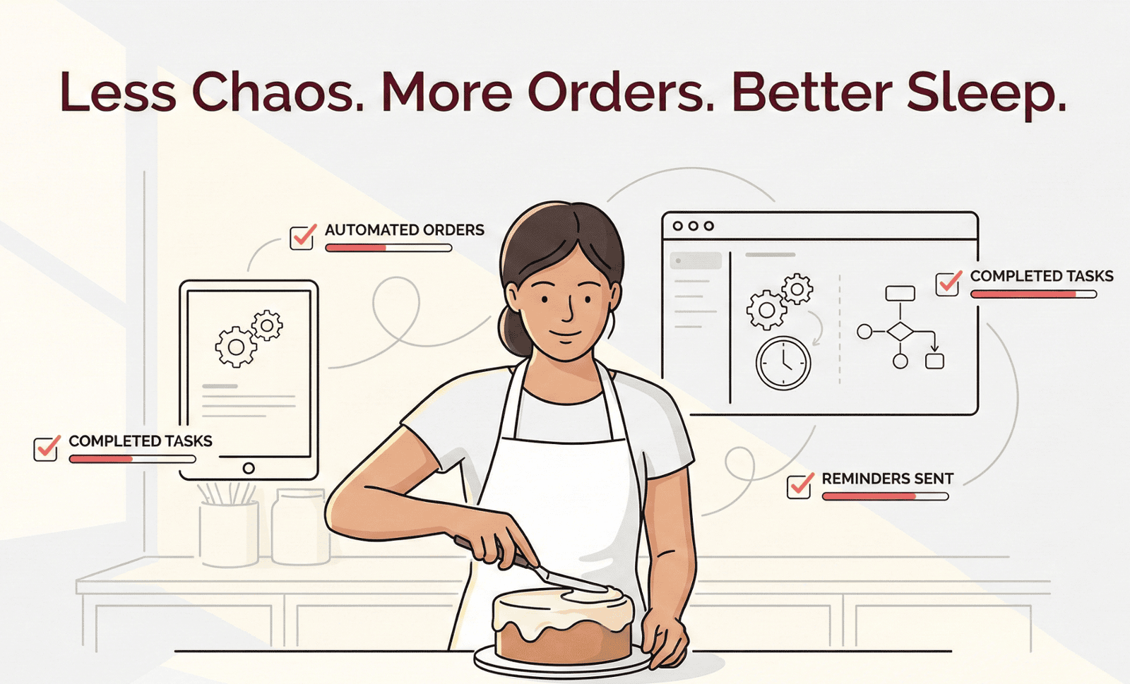 Happy Bakery Owner Success