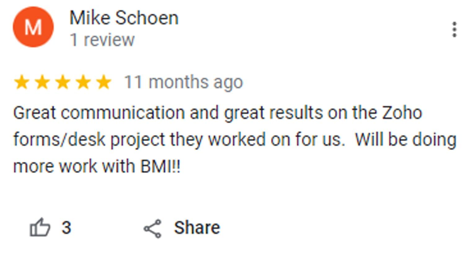 BMI's customer review-12