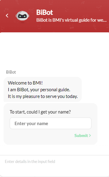 BMI's Bibot -Zoho SalesIQ